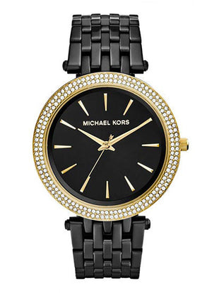 Buy Shop Michael Kors Darci Black Dial Black Steel Strap Watch for Women - MK3322 USA Online