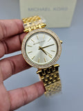 Buy Shop Michael Kors Darci Silver Dial Gold Stainless Steel Strap Watch for Women - MK3191 USA Online