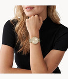 Buy Shop Michael Kors Darci Silver Dial Gold Stainless Steel Strap Watch for Women - MK3191 USA Online