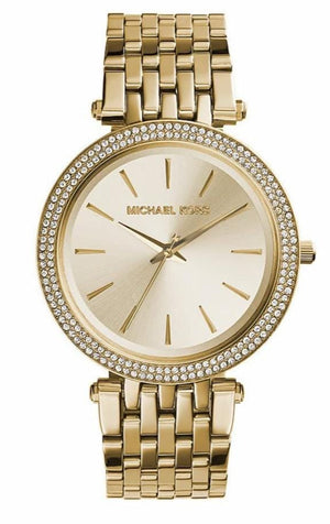 Buy Shop Michael Kors Darci Silver Dial Gold Stainless Steel Strap Watch for Women - MK3191 USA Online