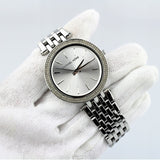 Buy Shop Michael Kors Darci Silver Dial Silver Stainless Steel Strap Watch for Women - MK3190 USA Online
