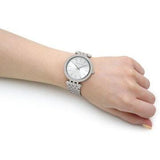 Buy Shop Michael Kors Darci Silver Dial Silver Stainless Steel Strap Watch for Women - MK3190 USA Online