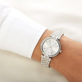 Buy Shop Michael Kors Darci Silver Dial Silver Stainless Steel Strap Watch for Women - MK3364 USA Online