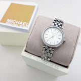 Buy Shop Michael Kors Darci Silver Dial Silver Steel Strap Watch for Women - MK3294 USA Online