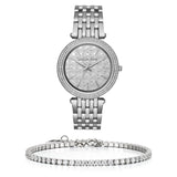 Buy Shop Michael Kors Darci Silver Dial Silver Steel Strap Watch for Women - MK3404 USA Online