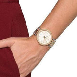 Buy Shop Michael Kors Darci Silver Dial Two Tone Stainless Steel Strap Watch for Women - MK3203 USA Online