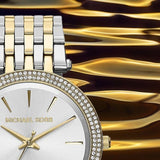 Buy Shop Michael Kors Darci Silver Dial Two Tone Stainless Steel Strap Watch for Women - MK3215 USA Online