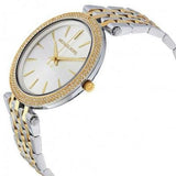 Buy Shop Michael Kors Darci Silver Dial Two Tone Stainless Steel Strap Watch for Women - MK3215 USA Online