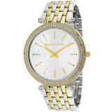 Buy Shop Michael Kors Darci Silver Dial Two Tone Stainless Steel Strap Watch for Women - MK3215 USA Online