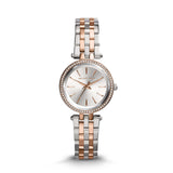 Buy Shop Michael Kors Darci Silver Dial Two Tone Steel Strap Watch for Women - MK3298 USA Online