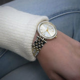 Buy Shop Michael Kors Darci Silver Dial Two Tone Steel Strap Watch for Women - MK3405 USA Online