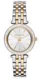 Buy Shop Michael Kors Darci Silver Dial Two Tone Steel Strap Watch for Women - MK3405 USA Online