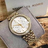 Buy Shop Michael Kors Darci White Dial Gold Steel Strap Watch for Women - MK3727 USA Online