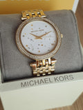 Buy Shop Michael Kors Darci White Dial Gold Steel Strap Watch for Women - MK3727 USA Online