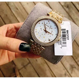 Buy Shop Michael Kors Darci White Dial Gold Steel Strap Watch for Women - MK3727 USA Online