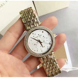 Buy Shop Michael Kors Darci White Dial Gold Steel Strap Watch for Women - MK3727 USA Online