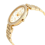 Buy Shop Michael Kors Darci White Dial Gold Steel Strap Watch for Women - MK3727 USA Online