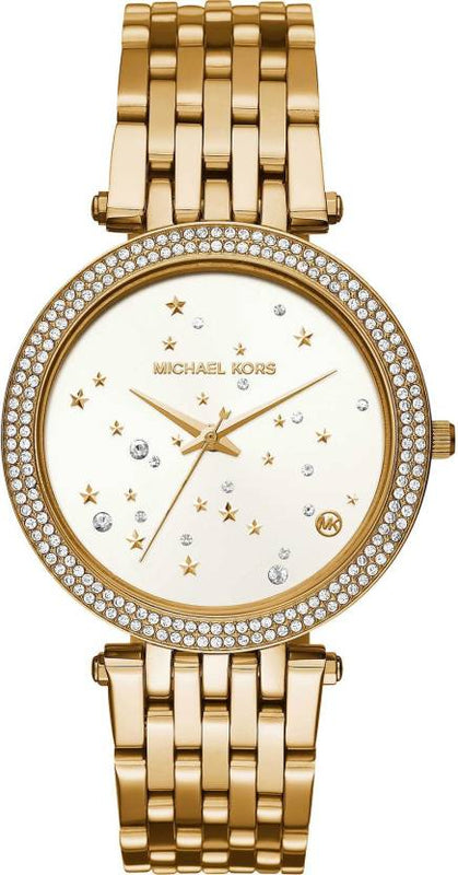 Buy Shop Michael Kors Darci White Dial Gold Steel Strap Watch for Women - MK3727 USA Online