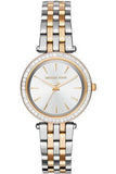 Buy Shop Michael Kors Darci White Dial Two Tone Steel Strap Watch for Women - MK3323 USA Online