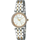 Buy Shop Michael Kors Darci White Dial Two Tone Steel Strap Watch for Women - MK3323 USA Online