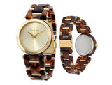 Buy Shop Michael Kors Delray Gold Dial Two Tone Steel Strap Watch for Women - MK4314 USA Online