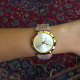 Buy Shop Michael Kors Delray Rose Gold Dial Pink Steel Strap Watch for Women - MK4316 USA Online
