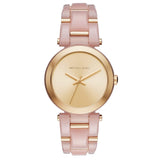 Buy Shop Michael Kors Delray Rose Gold Dial Pink Steel Strap Watch for Women - MK4316 USA Online