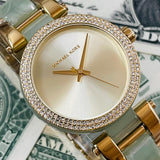 Buy Shop Michael Kors Delray Rose Gold Dial Two Tone Steel Strap Watch for Women - MK4317 USA Online