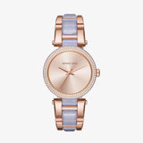 Buy Shop Michael Kors Delray Rose Gold Dial Two Tone Steel Strap Watch for Women - MK4319 USA Online