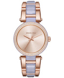 Buy Shop Michael Kors Delray Rose Gold Dial Two Tone Steel Strap Watch for Women - MK4319 USA Online