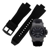 Buy Shop Michael Kors Dylan Black Dial Black Rubber Strap Watch for Men - MK8152 USA Online
