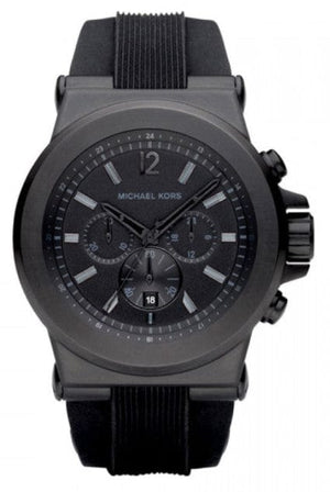 Buy Shop Michael Kors Dylan Black Dial Black Rubber Strap Watch for Men - MK8152 USA Online