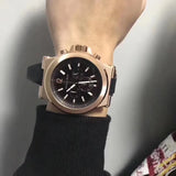 Buy Shop Michael Kors Dylan Black Dial Black Rubber Strap Watch for Men - MK8184 USA Online