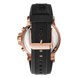 Buy Shop Michael Kors Dylan Black Dial Black Rubber Strap Watch for Men - MK8184 USA Online
