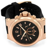 Buy Shop Michael Kors Dylan Black Dial Black Rubber Strap Watch for Men - MK8184 USA Online