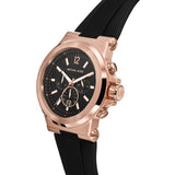 Buy Shop Michael Kors Dylan Black Dial Black Rubber Strap Watch for Men - MK8184 USA Online