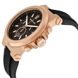 Buy Shop Michael Kors Dylan Black Dial Black Rubber Strap Watch for Men - MK8184 USA Online