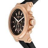 Buy Shop Michael Kors Dylan Black Dial Black Rubber Strap Watch for Men - MK8184 USA Online