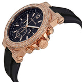 Buy Shop Michael Kors Dylan Chronograph Black Dial Black Rubber Strap Watch For Women - MK8557 USA Online