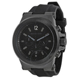 Michael Kors Dylan Black Dial Black Rubber Strap Watch for Men - MK8152