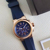 Buy Shop Michael Kors Dylan Blue Dial Blue Rubber Strap Watch for Men - MK8295 USA Online