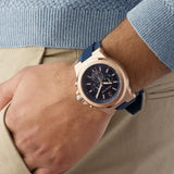 Buy Shop Michael Kors Dylan Blue Dial Blue Rubber Strap Watch for Men - MK8295 USA Online