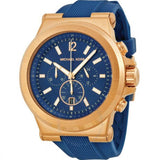 Buy Shop Michael Kors Dylan Blue Dial Blue Rubber Strap Watch for Men - MK8295 USA Online