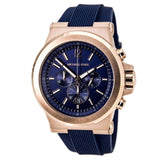 Buy Shop Michael Kors Dylan Blue Dial Blue Rubber Strap Watch for Men - MK8295 USA Online