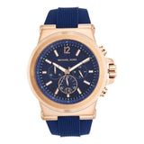 Buy Shop Michael Kors Dylan Blue Dial Blue Rubber Strap Watch for Men - MK8295 USA Online
