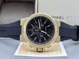 Buy Shop Michael Kors Dylan Chronograph Black Dial Black Rubber Strap Watch for Men - MK8445 USA Online