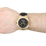 Buy Shop Michael Kors Dylan Chronograph Black Dial Black Rubber Strap Watch for Men - MK8445 USA Online
