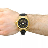 Buy Shop Michael Kors Dylan Chronograph Black Dial Black Rubber Strap Watch for Men - MK8445 USA Online