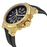 Buy Shop Michael Kors Dylan Chronograph Black Dial Black Rubber Strap Watch for Men - MK8445 USA Online