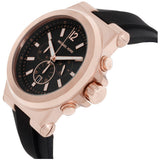 Buy Shop Michael Kors Dylan Chronograph Black Dial Black Rubber Strap Watch for Men - MK8445 USA Online